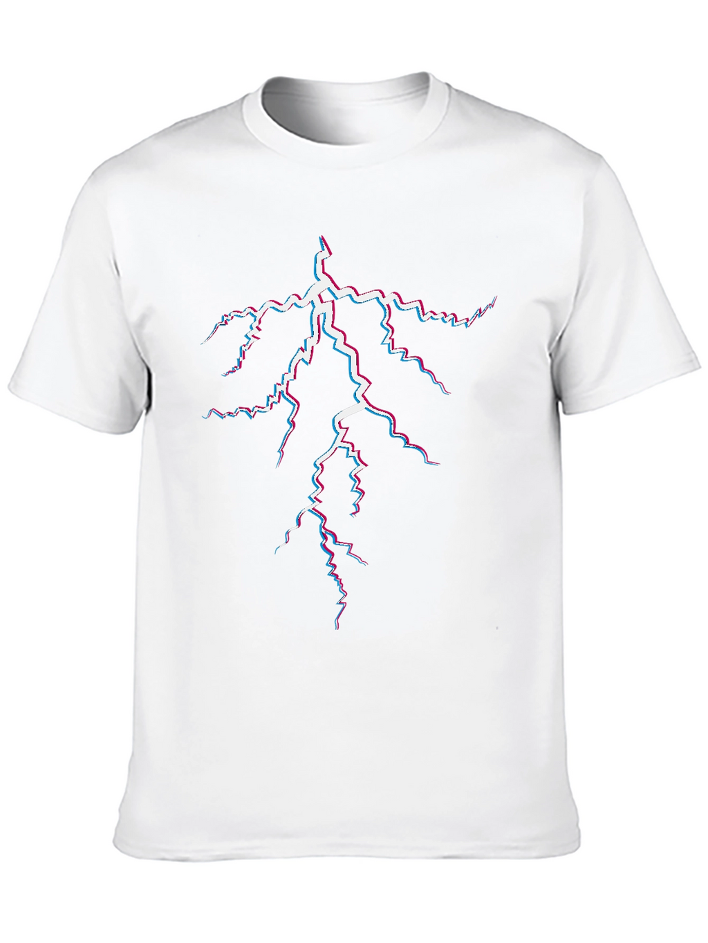 Electric Lightning Bolt Graphic Tee - Black