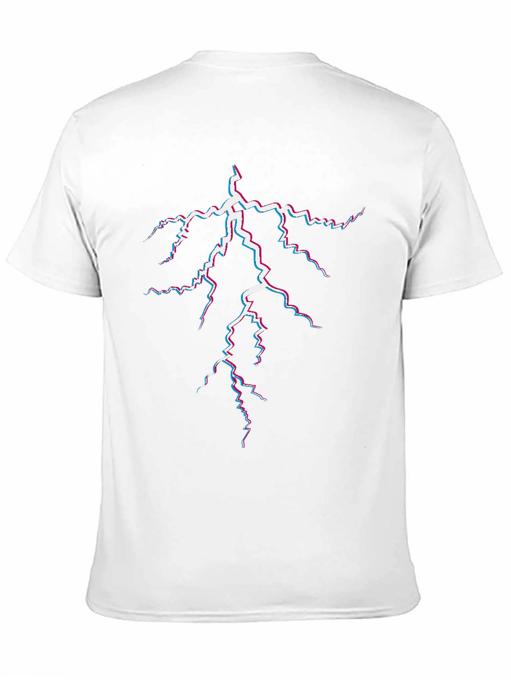 Electric Lightning Bolt Graphic Tee - Black