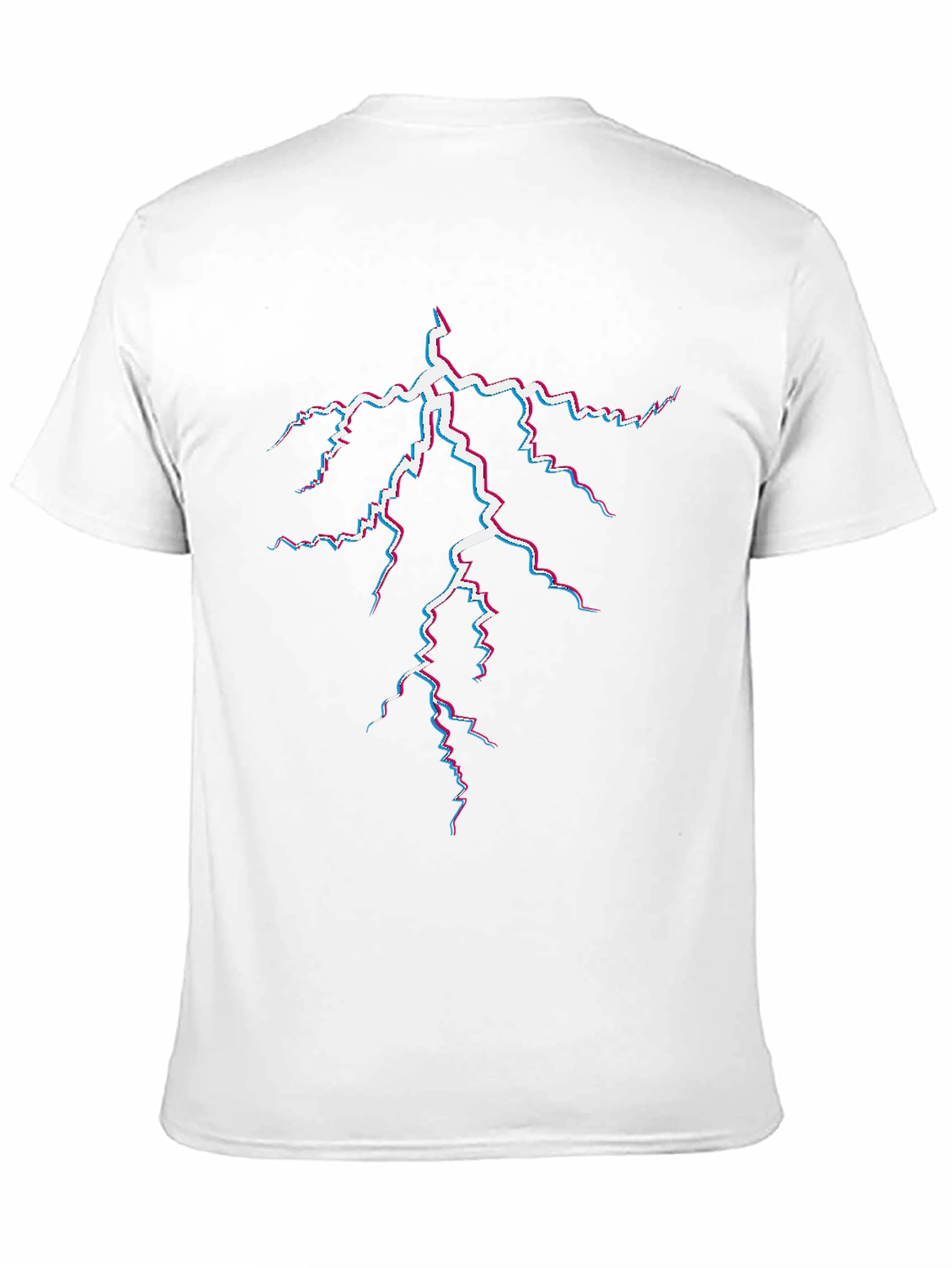 Electric Lightning Bolt Graphic Tee - Black