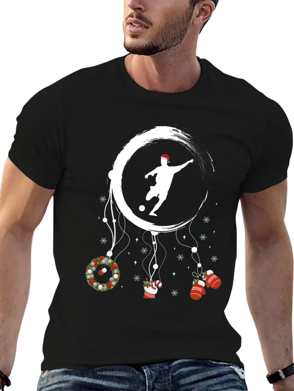 Festive Soccer Dreamcatcher T-Shirt
