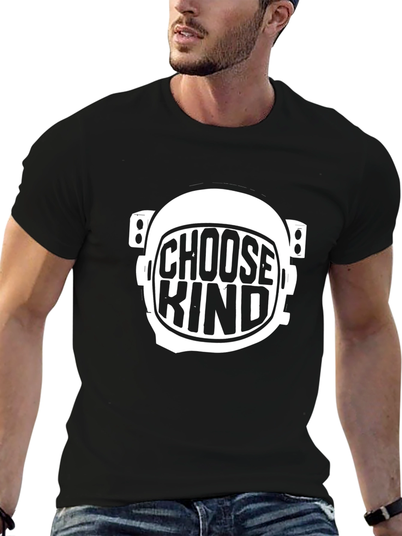 Choose Kind Astronaut Helmet Graphic Tee