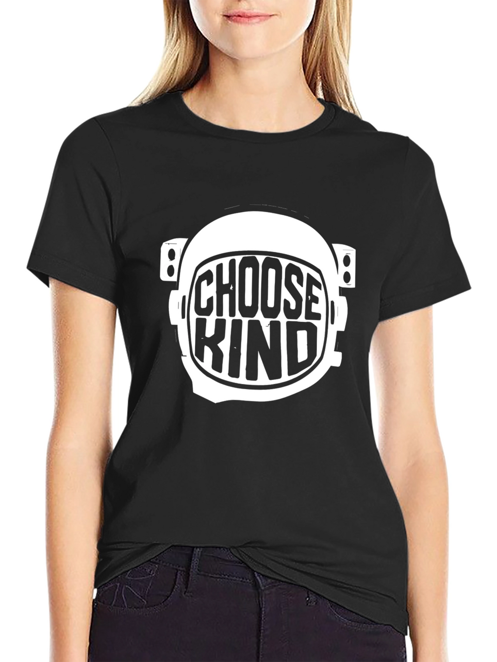 Choose Kind Astronaut Helmet Graphic Tee