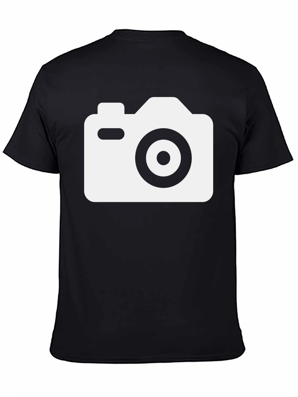 Camera Graphic T-Shirt - Black Cotton Tee
