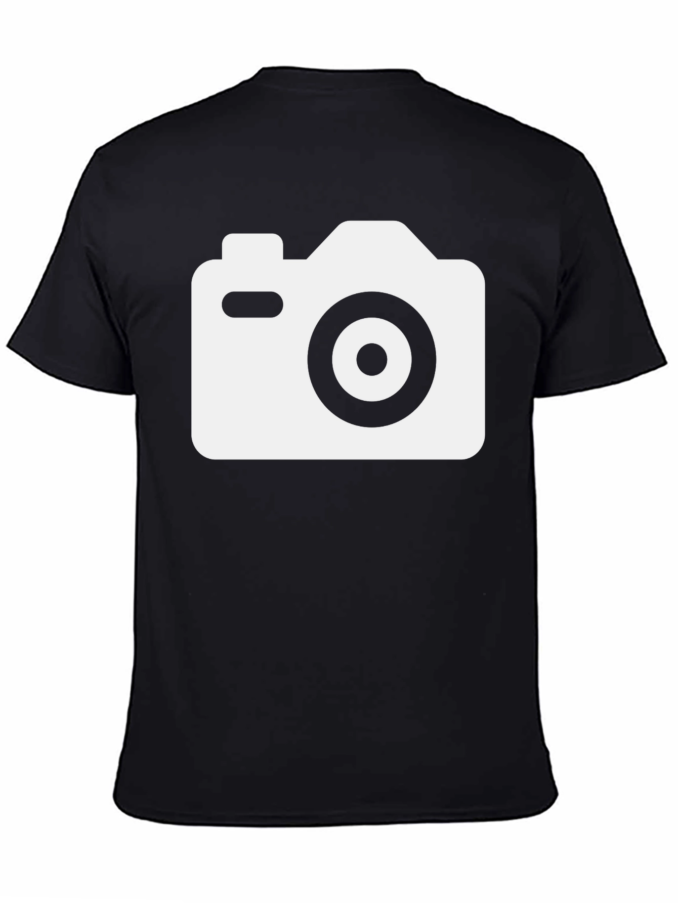 Camera Graphic T-Shirt - Black Cotton Tee