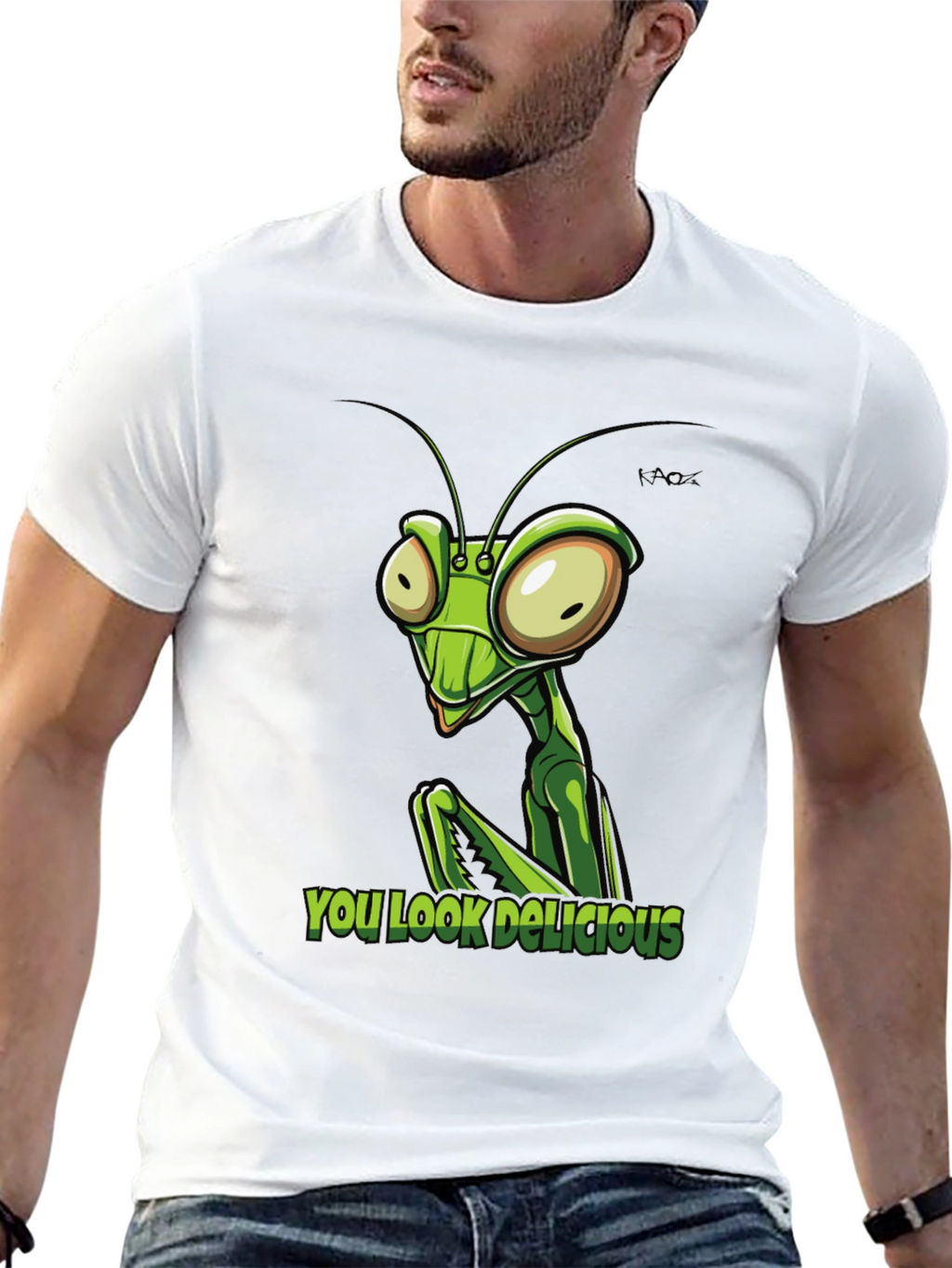 Praying Mantis You Look Delicious Graphic Tee