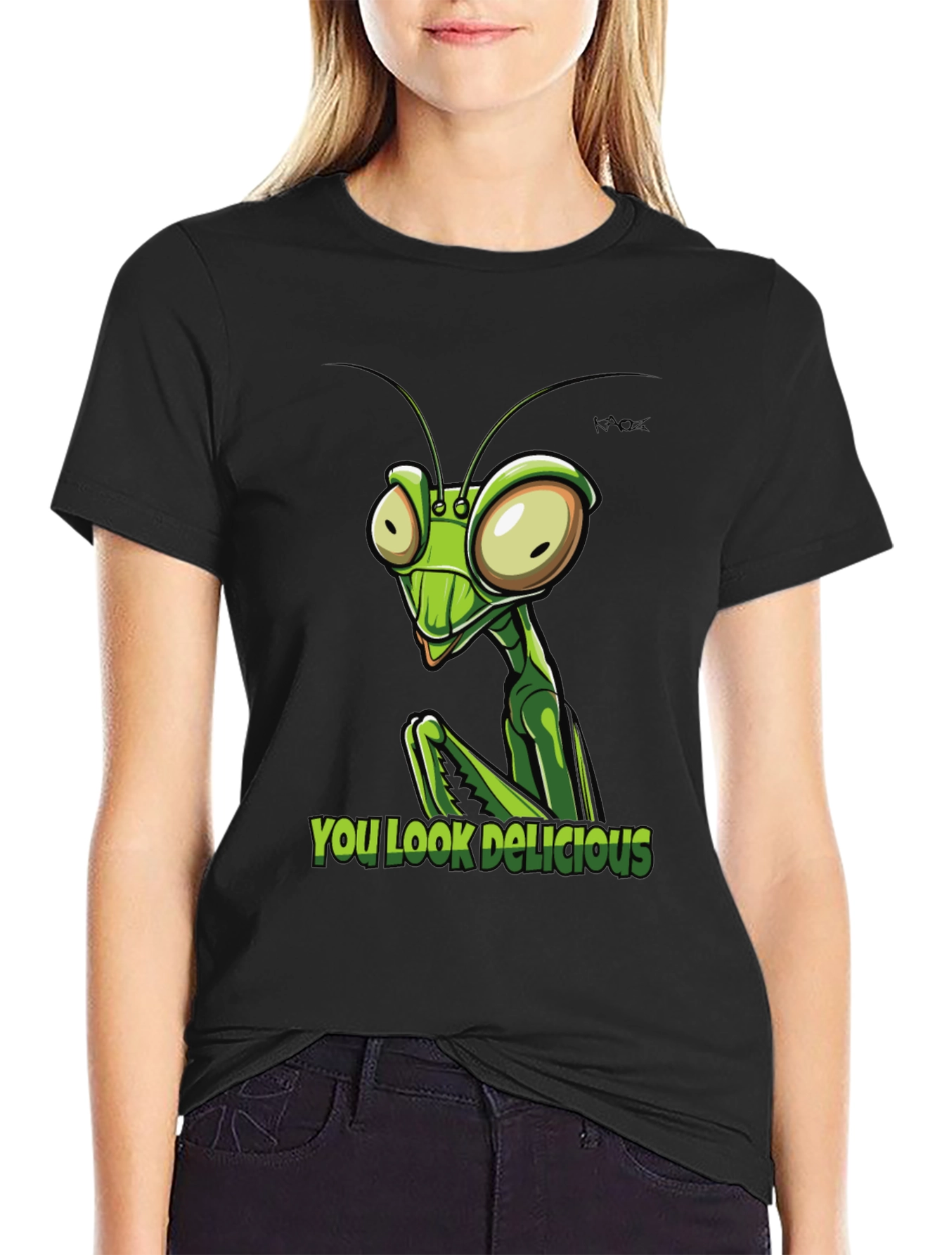 Praying Mantis You Look Delicious Graphic Tee