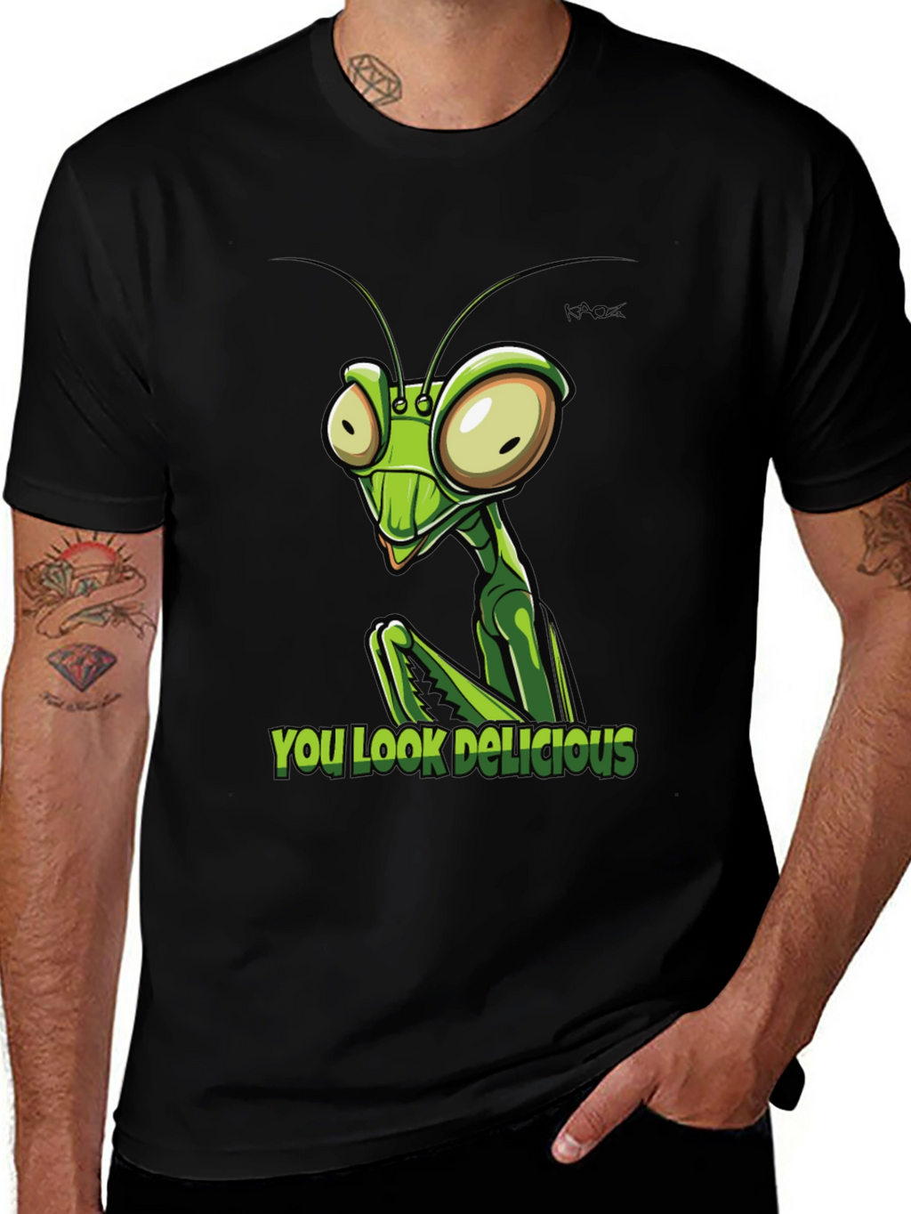 Praying Mantis You Look Delicious Graphic Tee