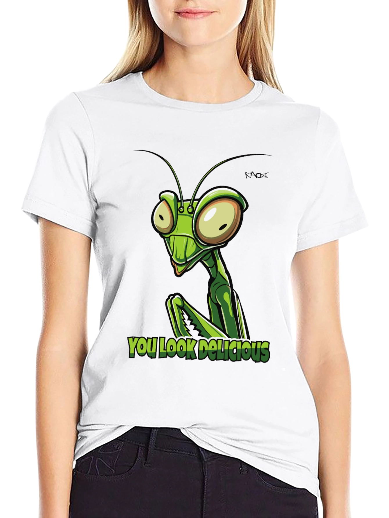 Praying Mantis You Look Delicious Graphic Tee