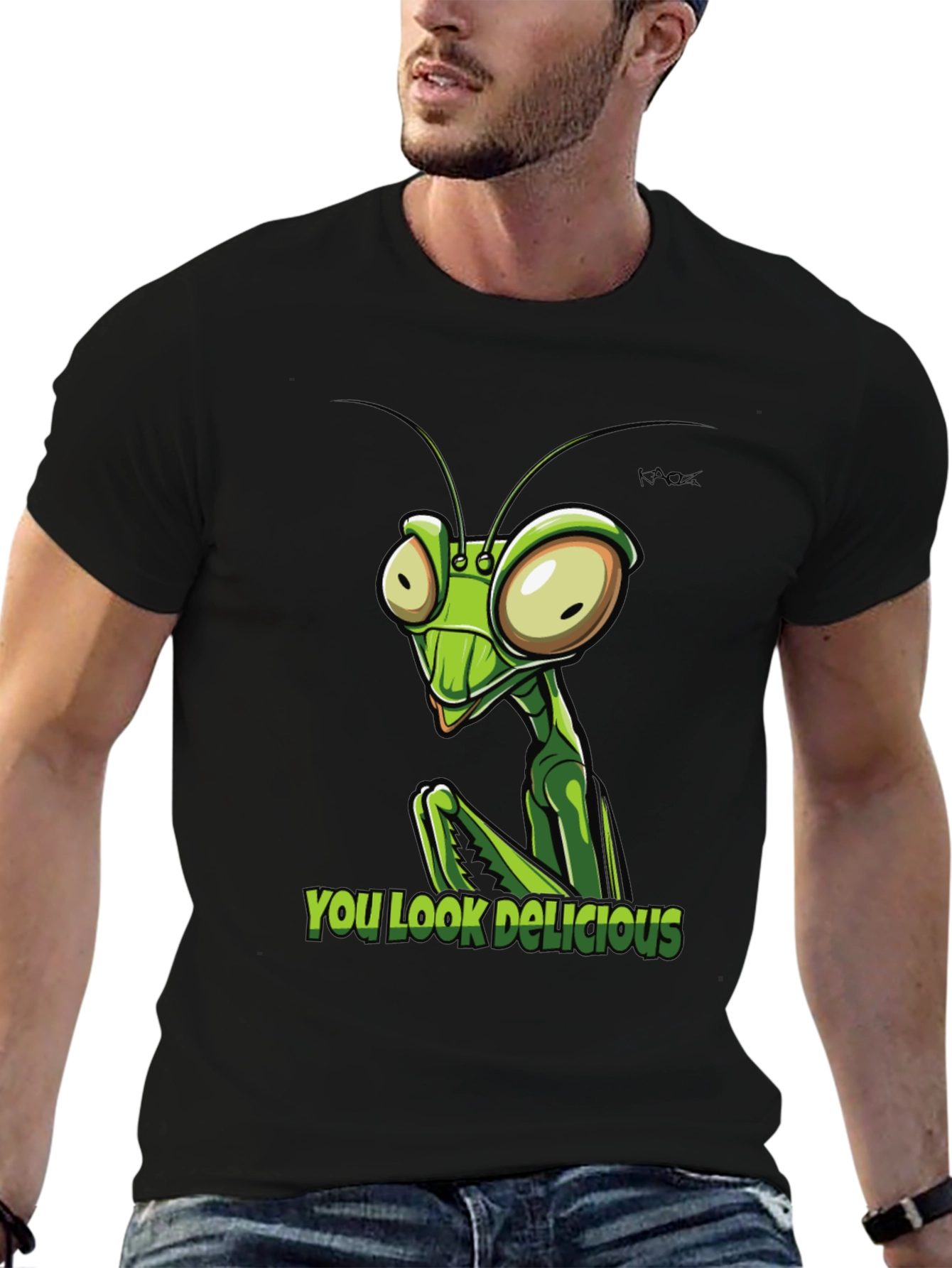 Praying Mantis You Look Delicious Graphic Tee
