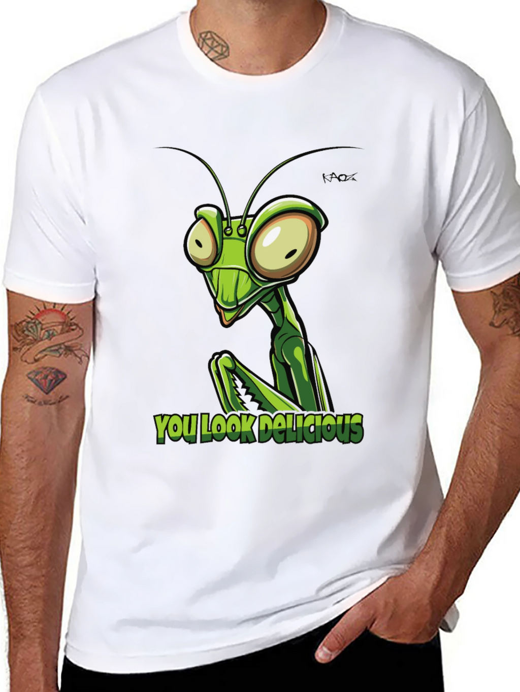 Praying Mantis You Look Delicious Graphic Tee