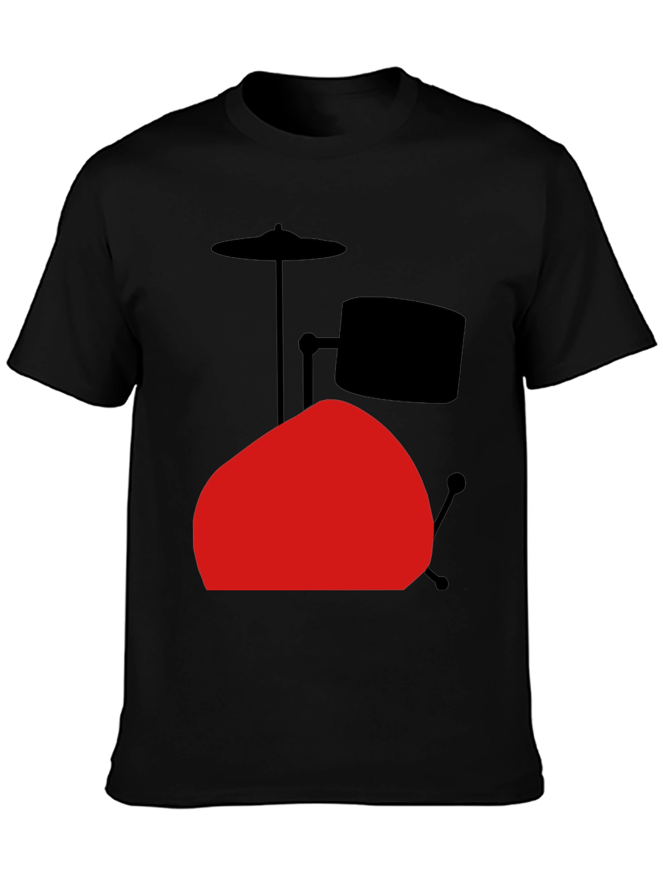 Drum Set Graphic Tee - Black