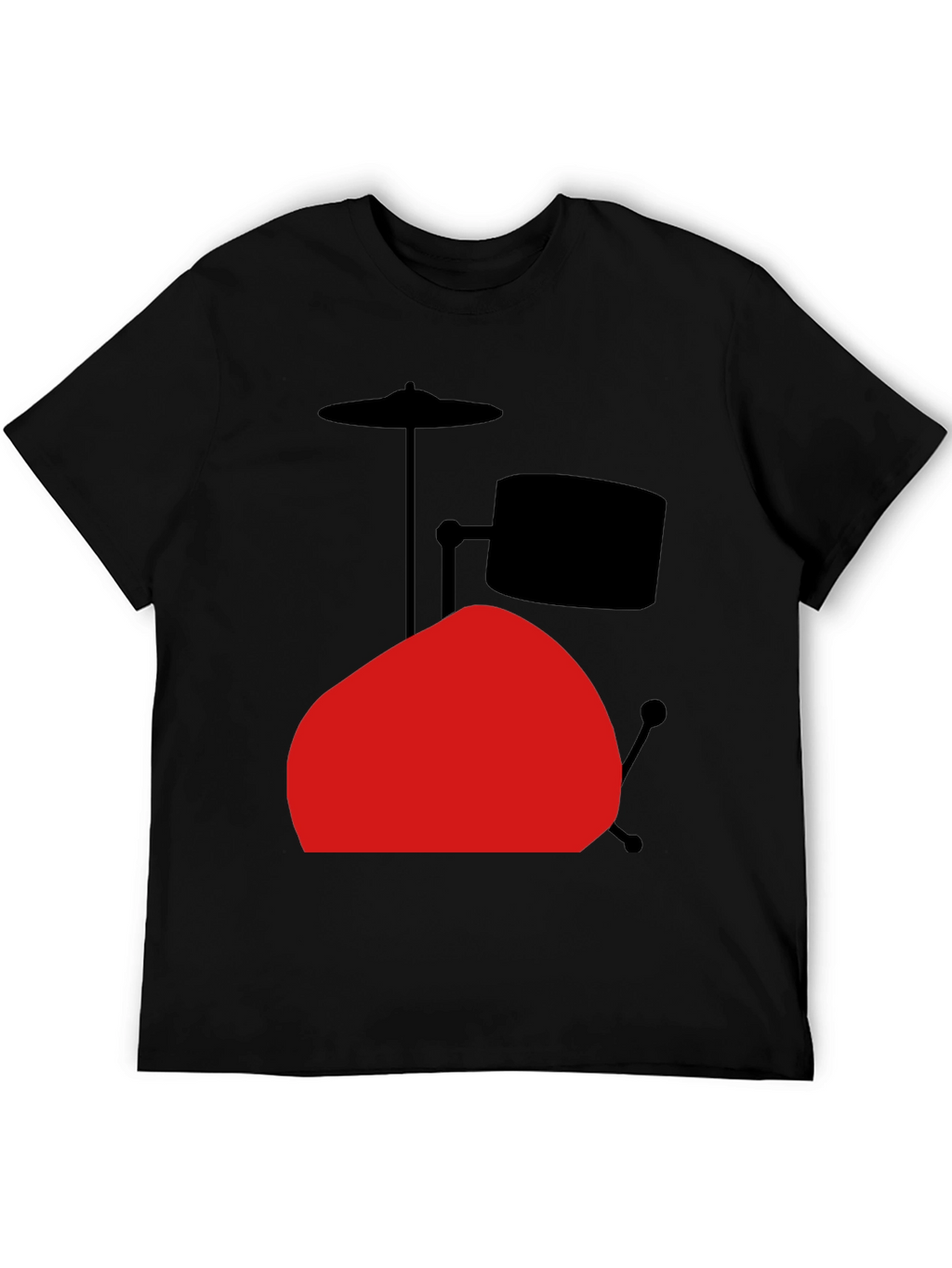 Drum Set Graphic Tee - Black