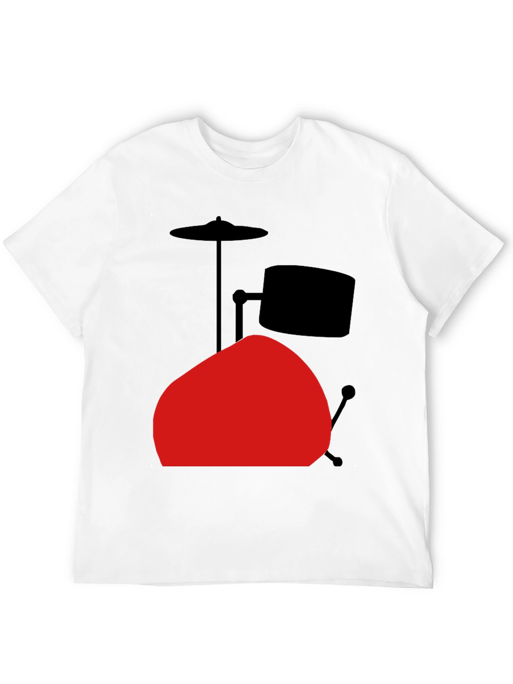 Drum Set Graphic Tee - Black