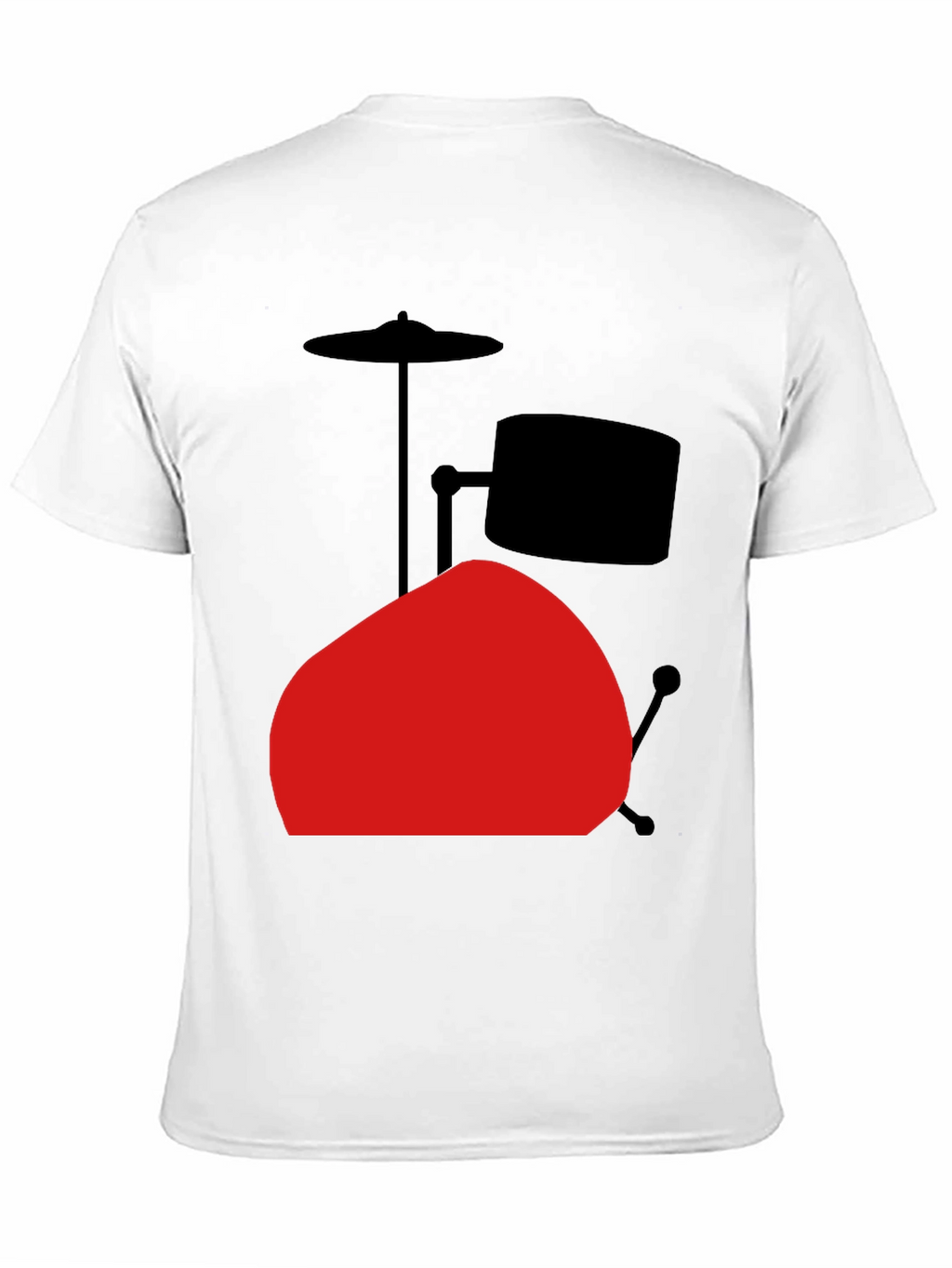 Drum Set Graphic Tee - Black