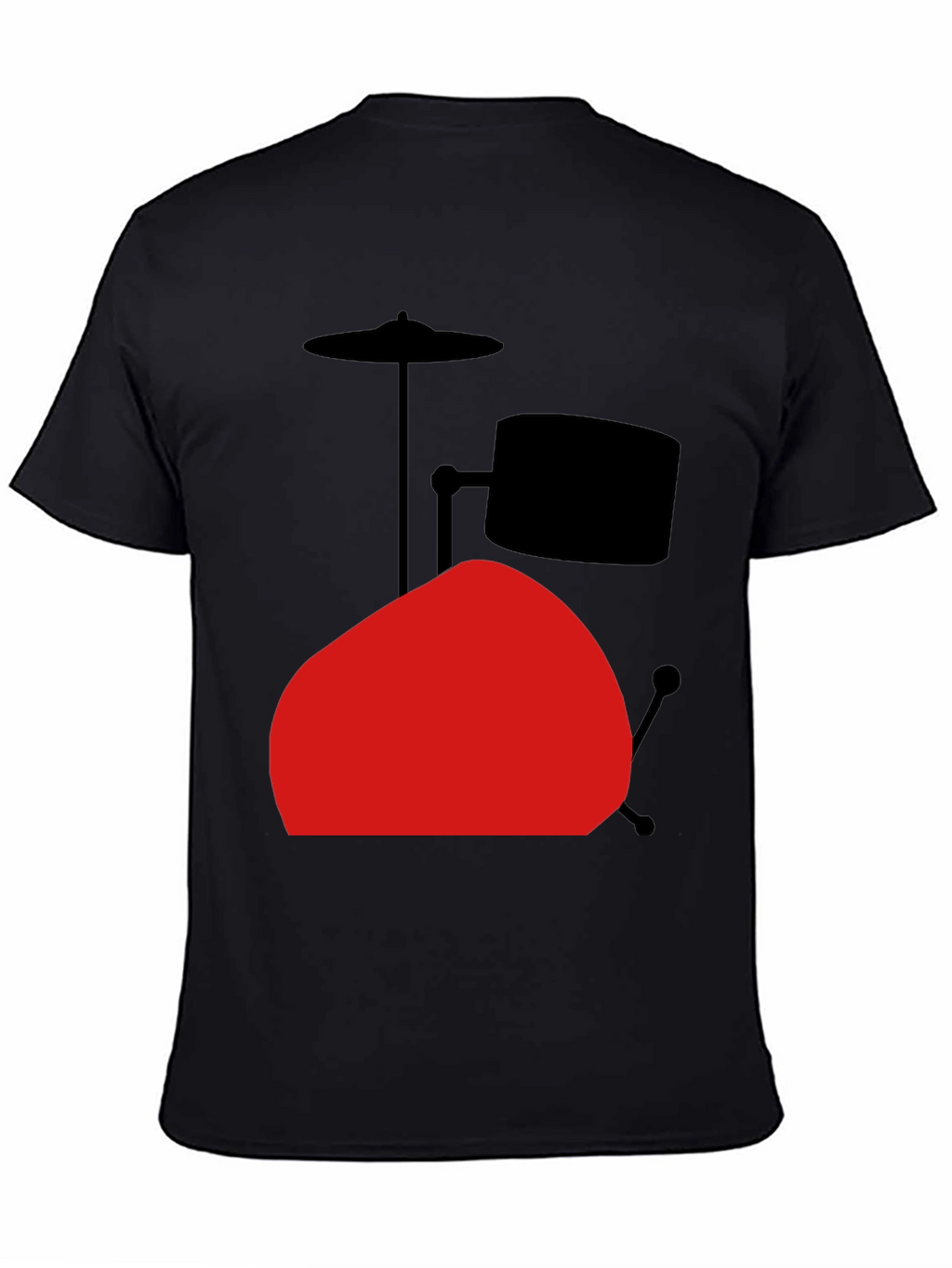 Drum Set Graphic Tee - Black