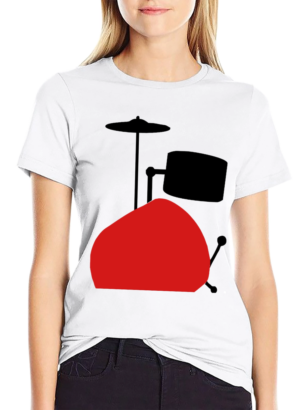 Drum Set Graphic Tee - Black