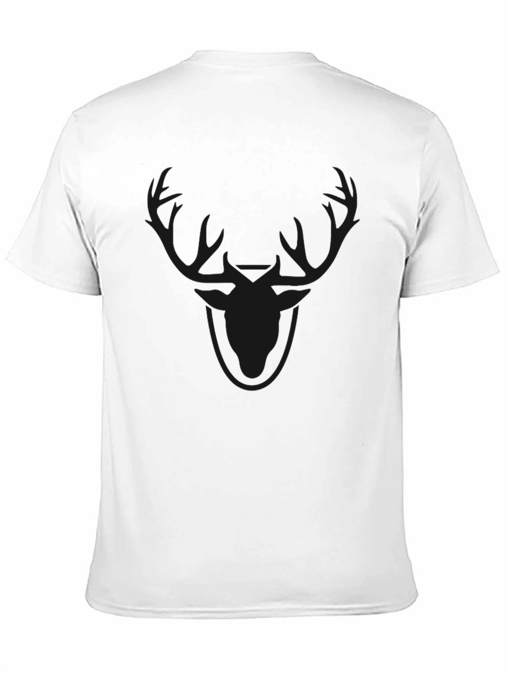 Mens Black Deer Graphic T-Shirt
