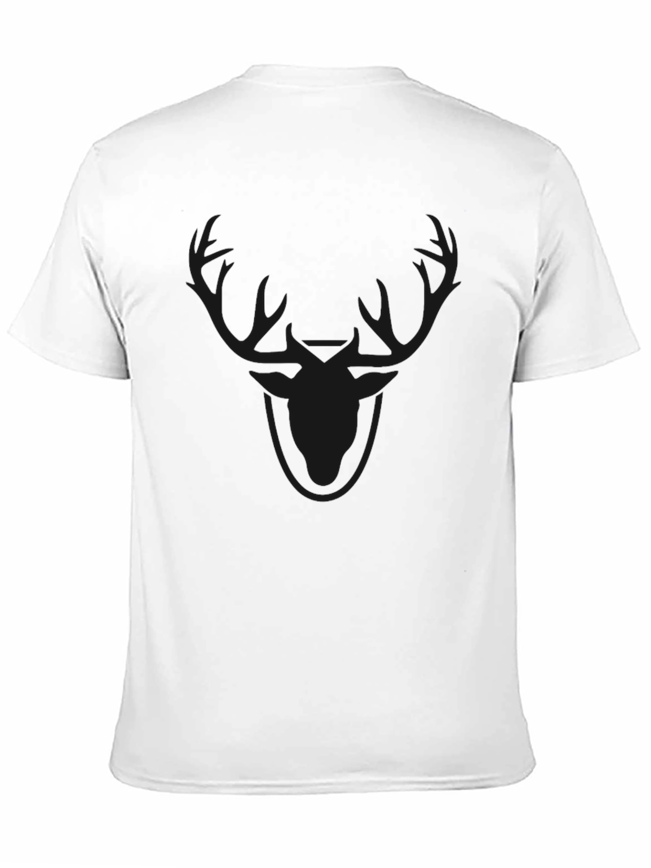Mens Black Deer Graphic T-Shirt