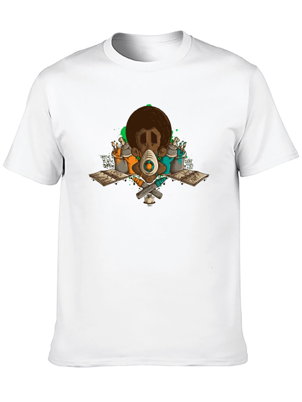 Graffiti Artist Black Graphic T-Shirt