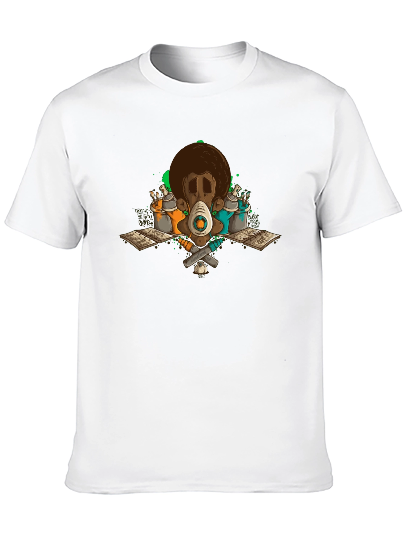 Graffiti Artist Black Graphic T-Shirt