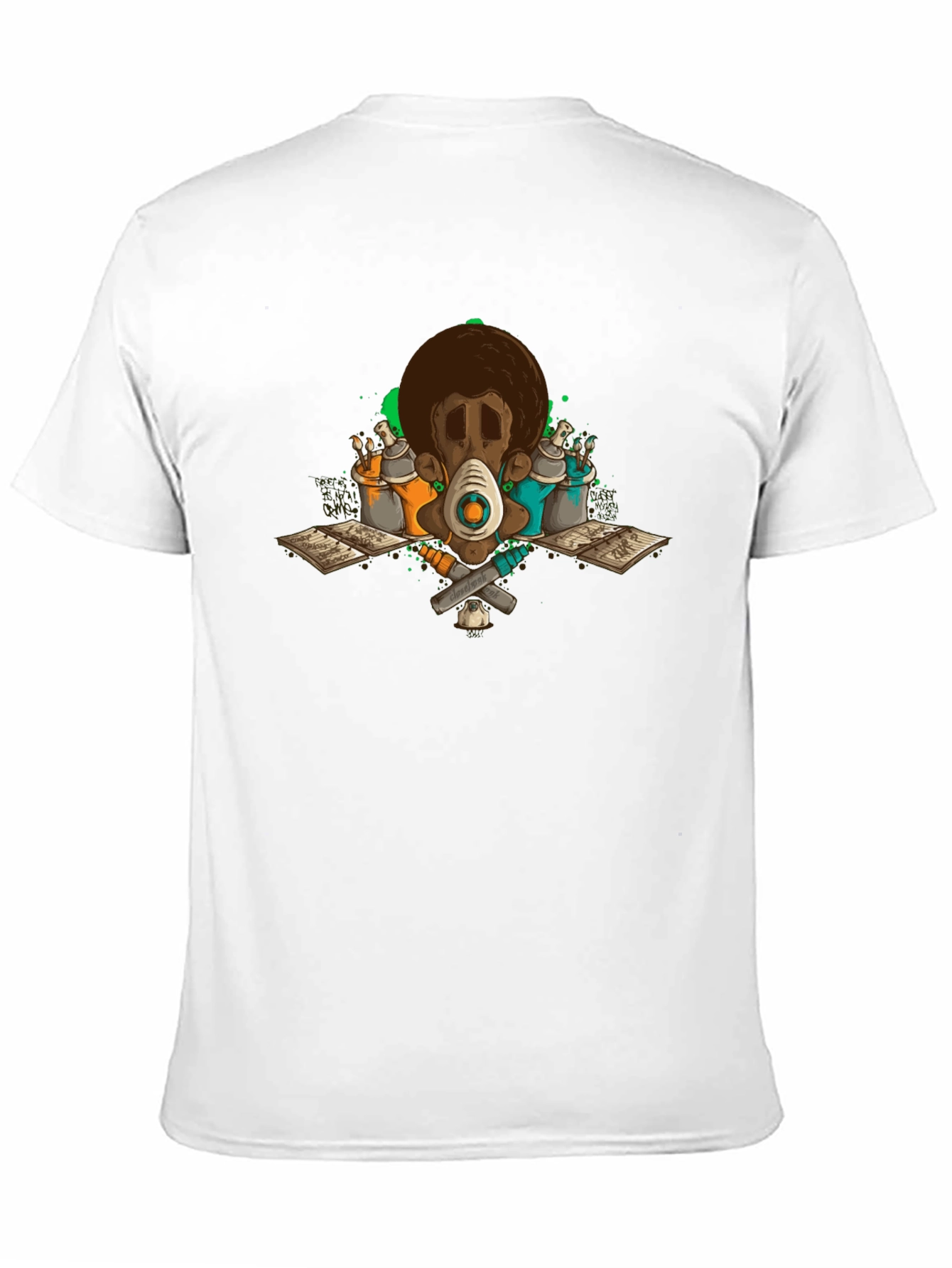 Graffiti Artist Black Graphic T-Shirt