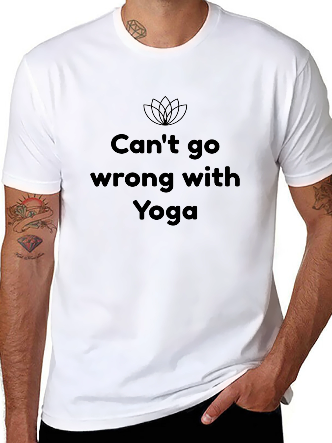 Yoga T-Shirt - Cant Go Wrong with Yoga