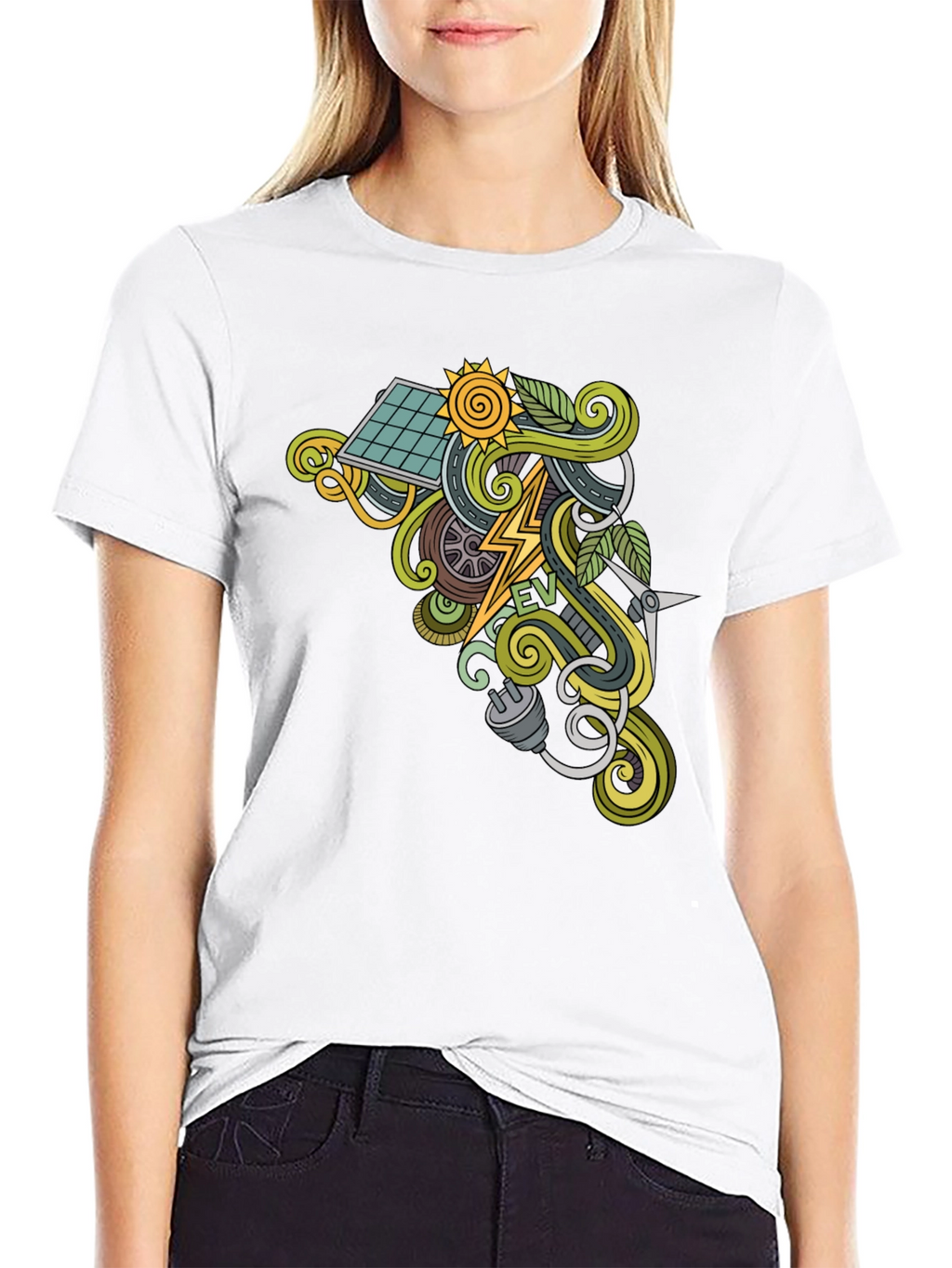 Electric Vehicle EV Graphic T-Shirt