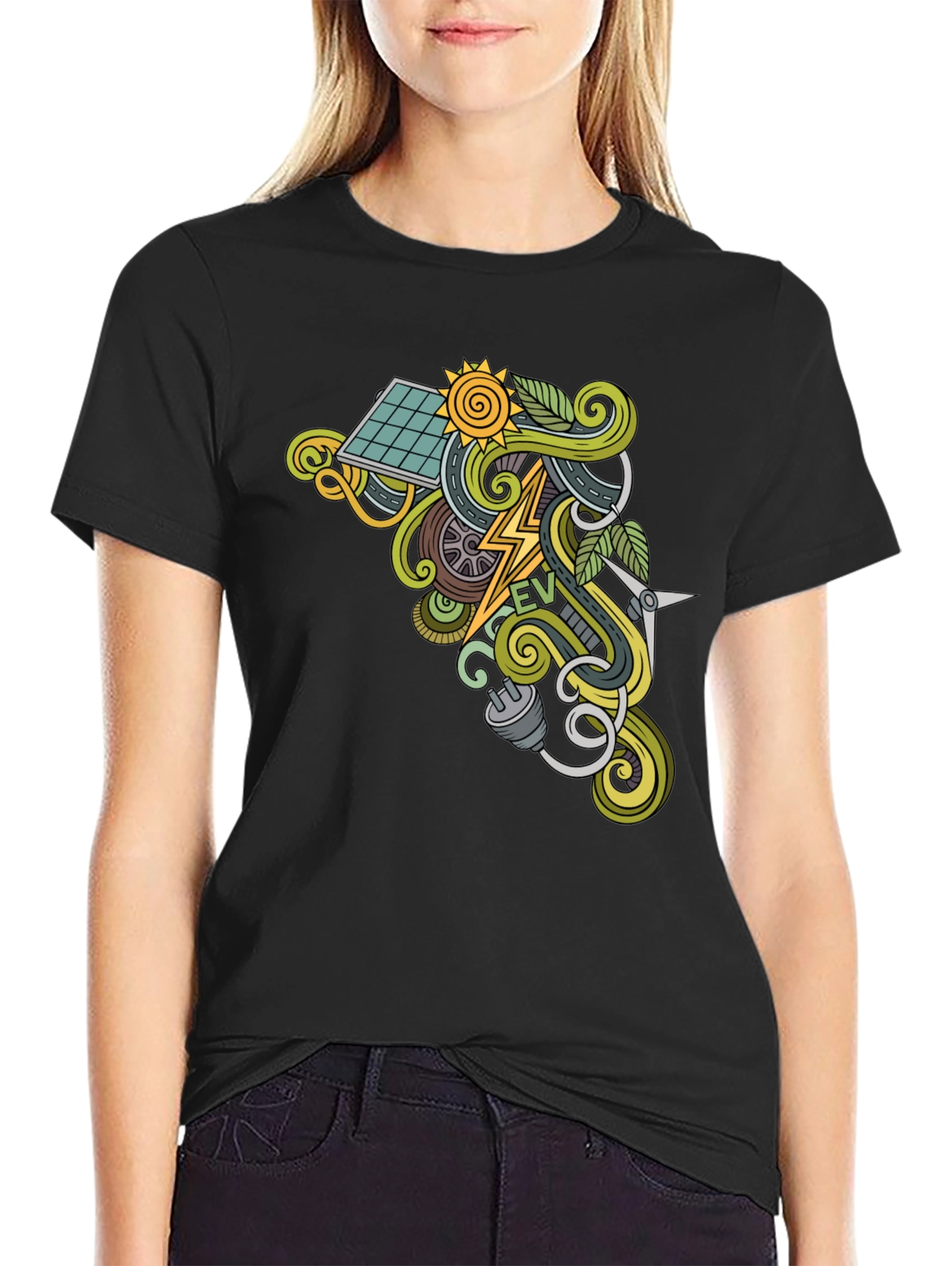 Electric Vehicle EV Graphic T-Shirt