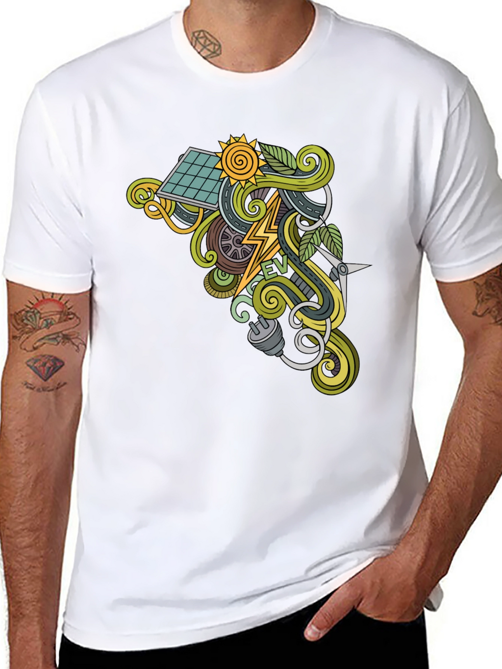 Electric Vehicle EV Graphic T-Shirt