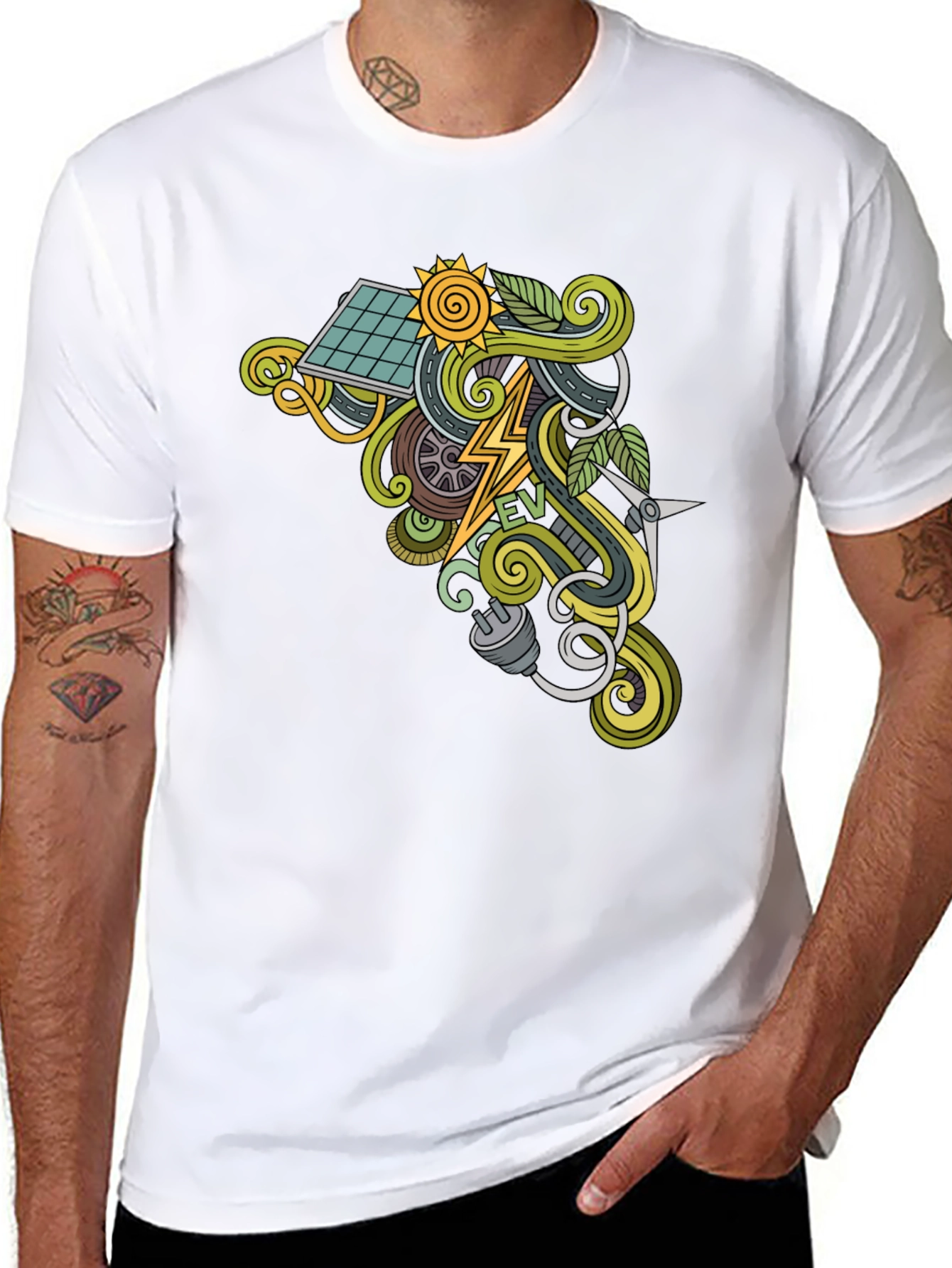Electric Vehicle EV Graphic T-Shirt