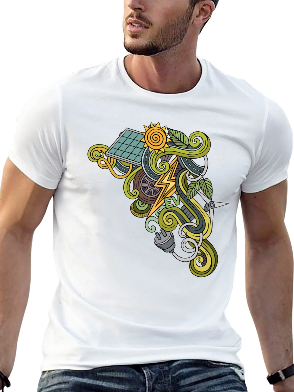 Electric Vehicle EV Graphic T-Shirt