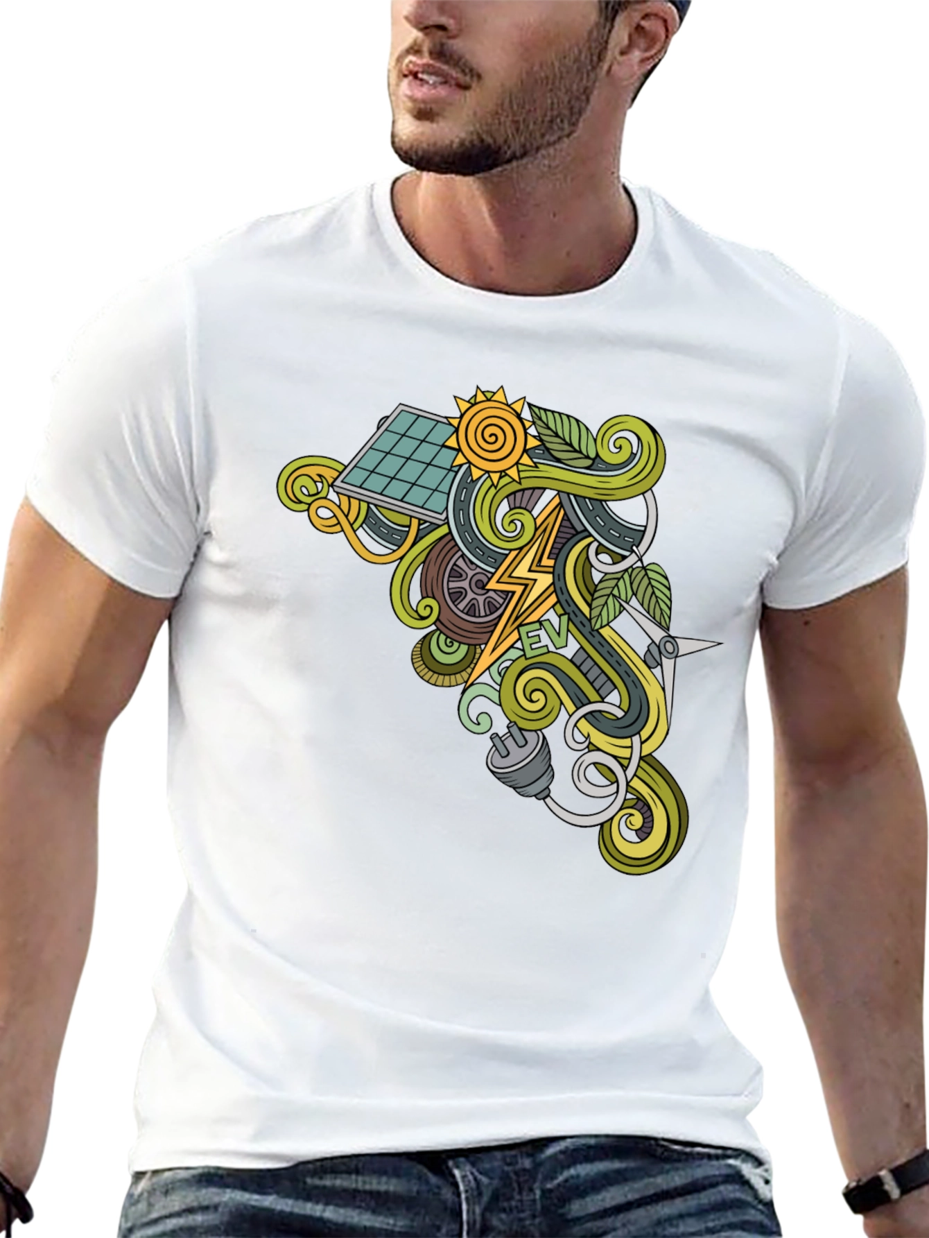 Electric Vehicle EV Graphic T-Shirt