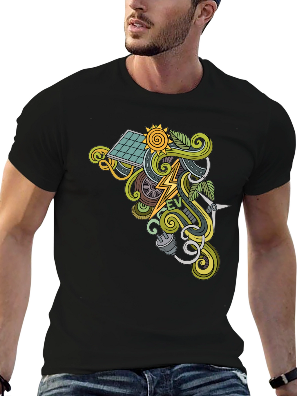 Electric Vehicle EV Graphic T-Shirt