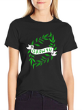Grow4U Graphic Tee - Black Cotton T-Shirt