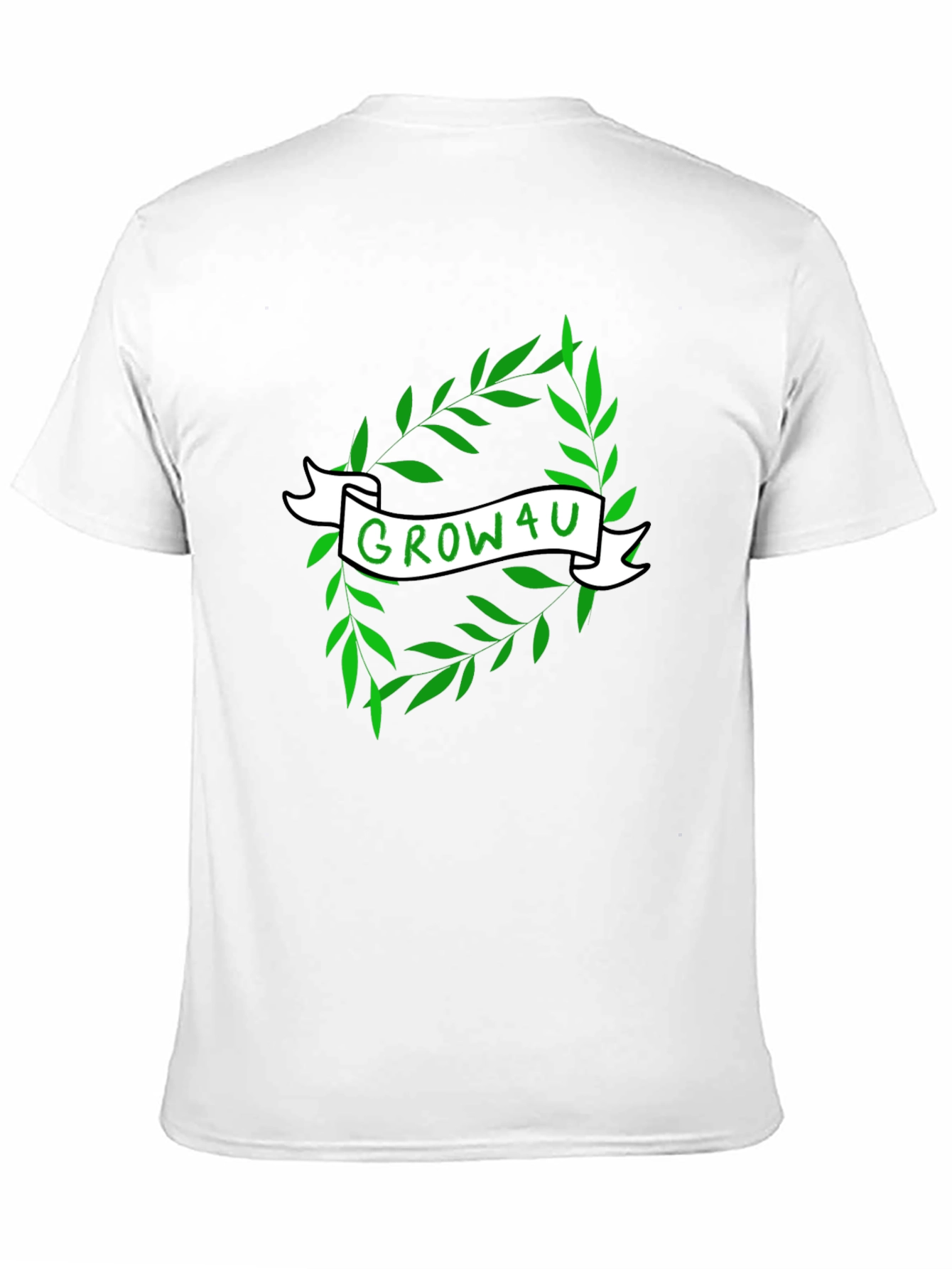 Grow4U Graphic Tee - Black Cotton T-Shirt