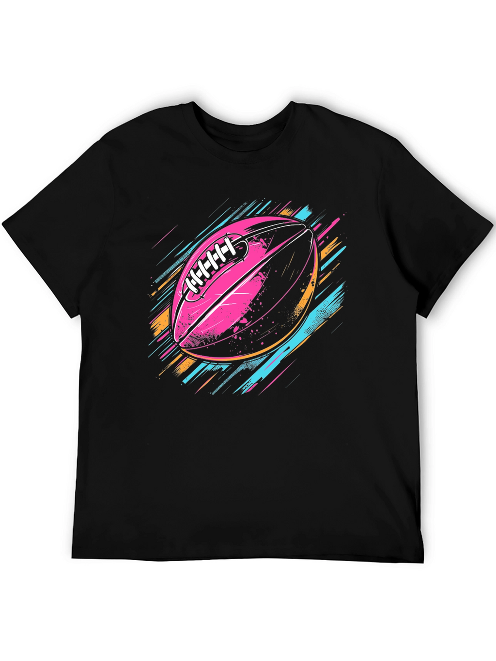 Vaporwave Football Graphic T-Shirt