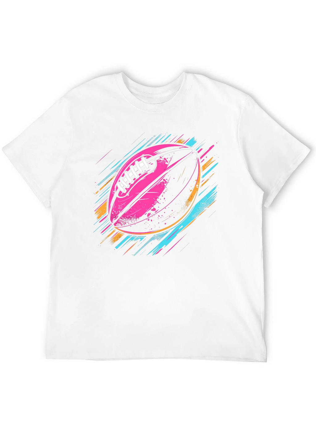 Vaporwave Football Graphic T-Shirt