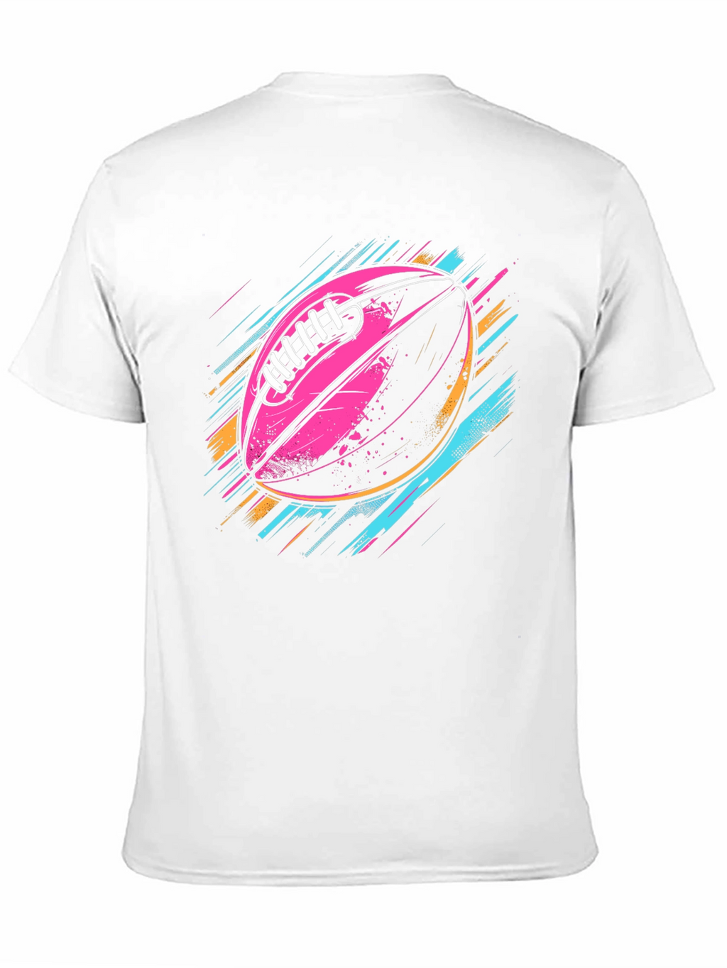 Vaporwave Football Graphic T-Shirt