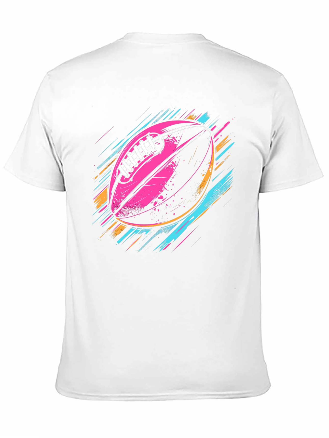 Vaporwave Football Graphic T-Shirt
