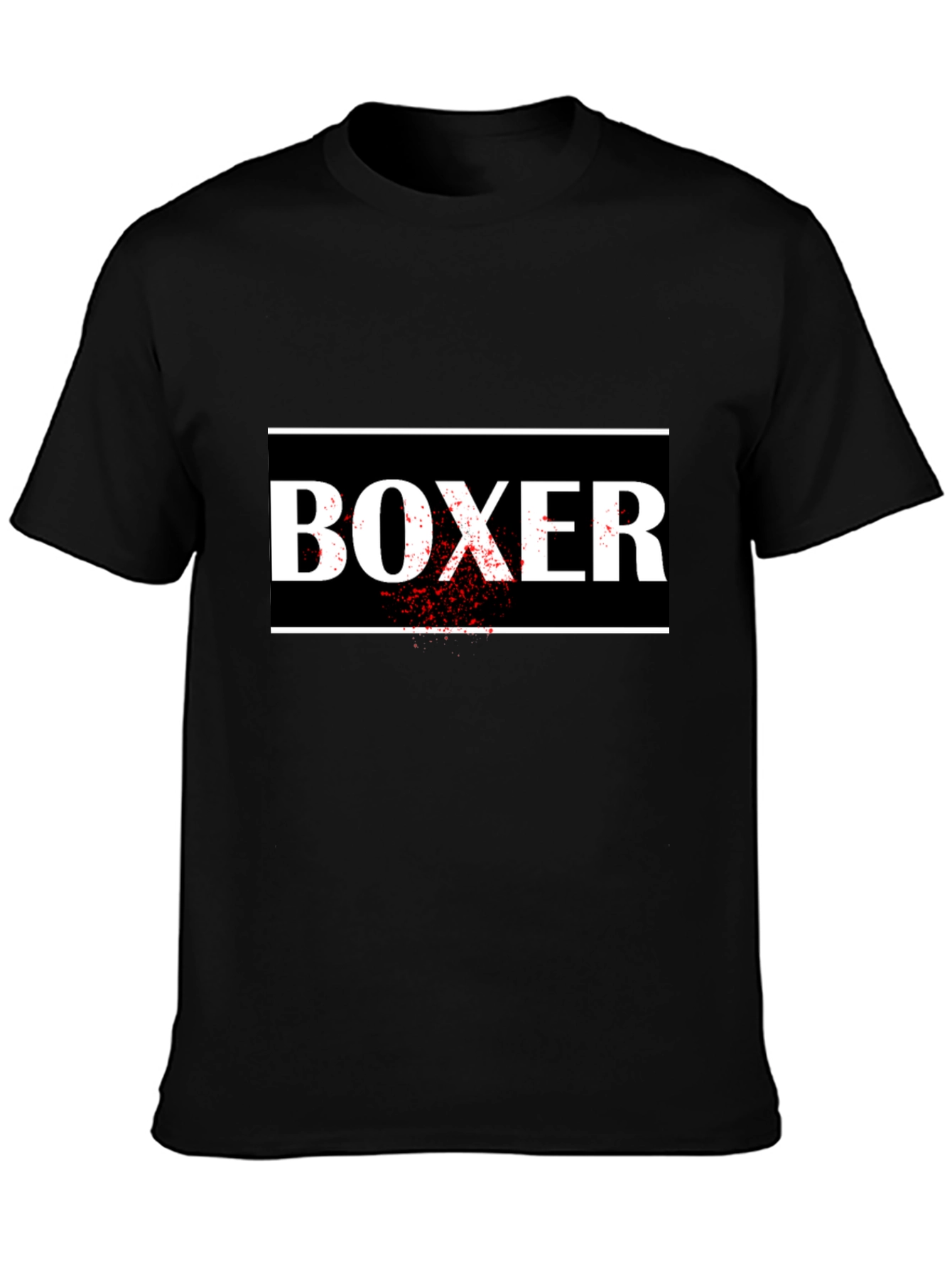 BOXER Graphic Tee - Stylish Black Cotton T-Shirt