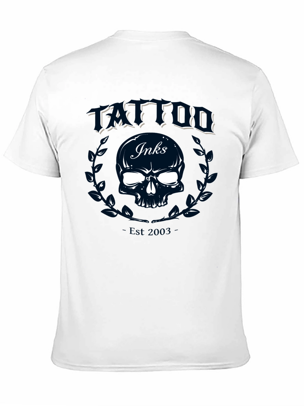 Tattoo Inks Skull Graphic Tee - Black Cotton T-Shirt