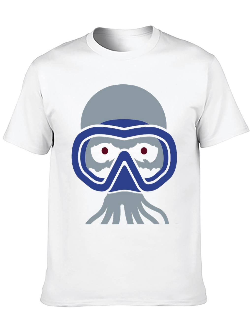 Diver Skull Graphic Tee - Black