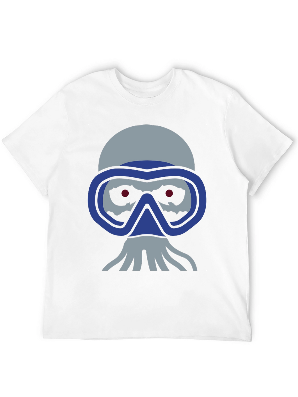 Diver Skull Graphic Tee - Black