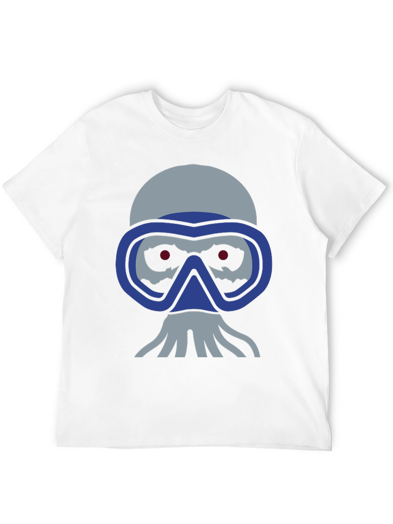 Diver Skull Graphic Tee - Black