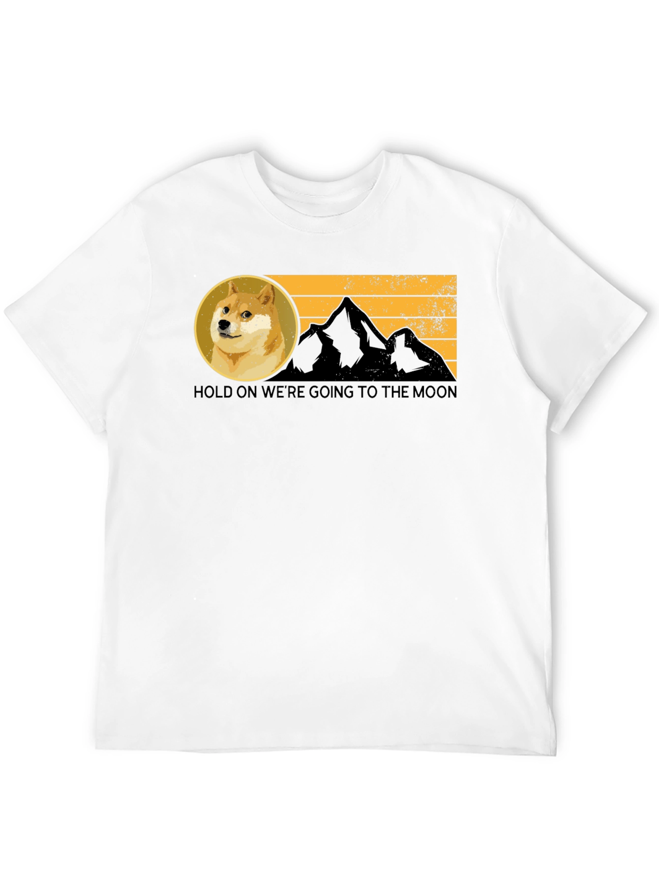 Doge to the Moon Black T-Shirt