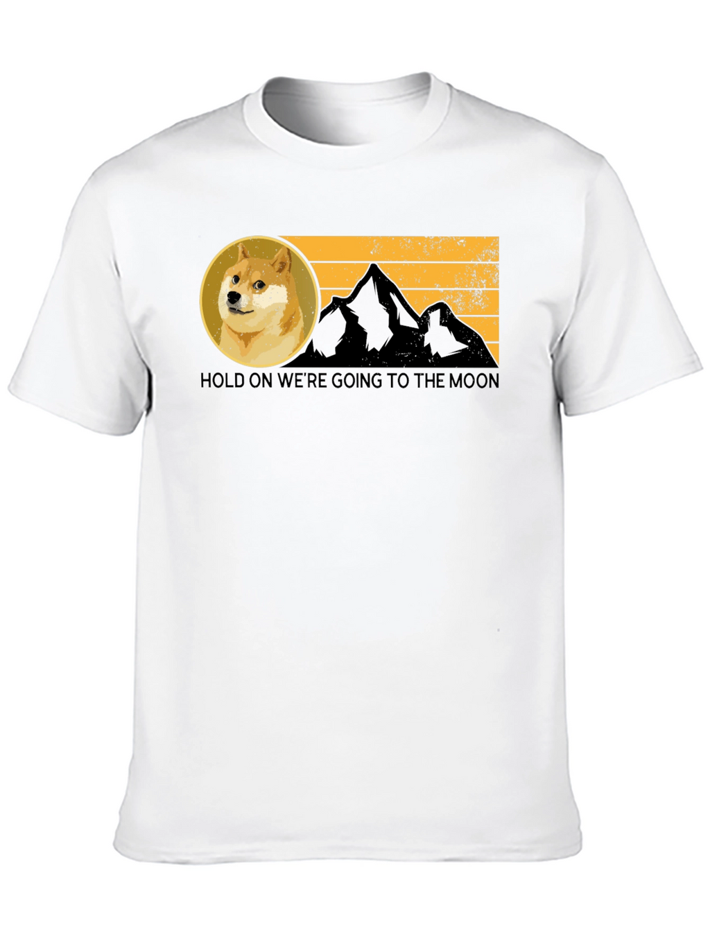 Doge to the Moon Black T-Shirt