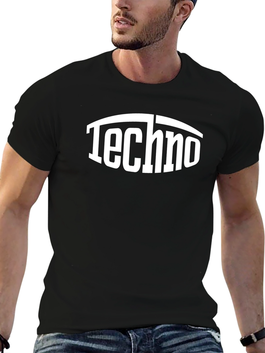 Techno Graphic Tee - Bold Statement Shirt