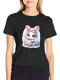 Easter Bunny Painting Eggs T-Shirt