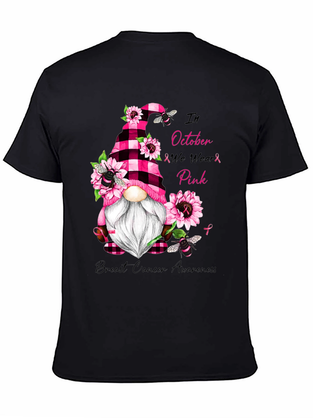 Breast Cancer Awareness Gnome T-Shirt
