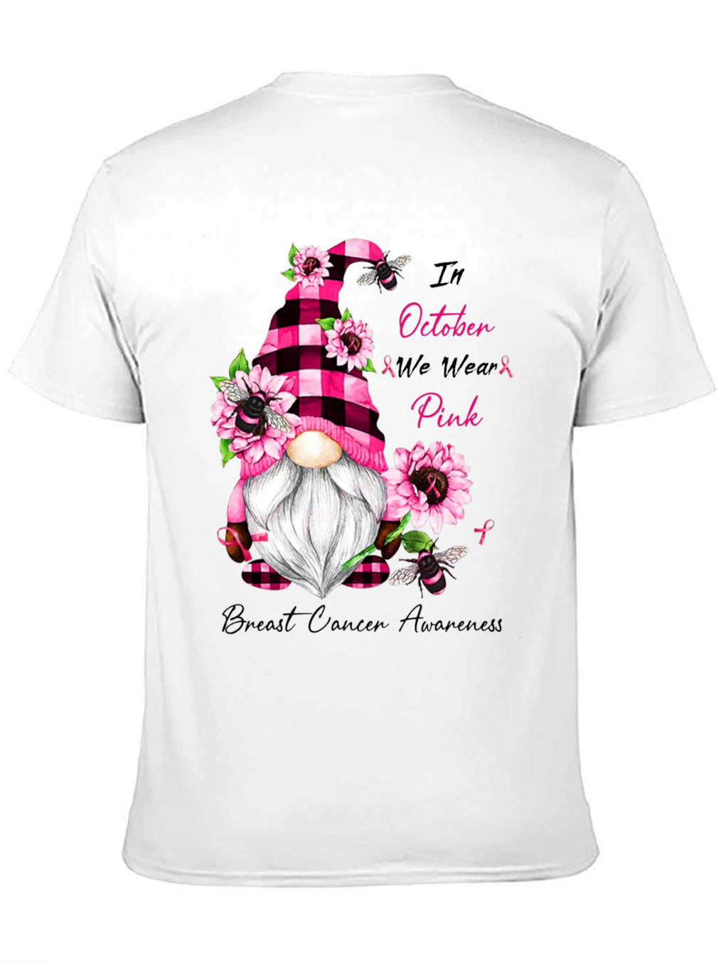 Breast Cancer Awareness Gnome T-Shirt
